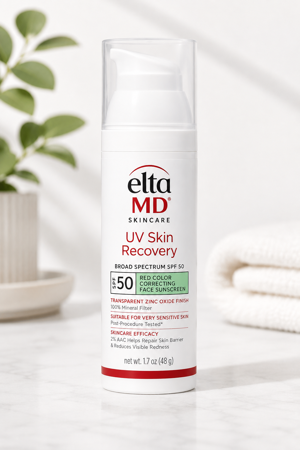 EltaMD UV Skin Recovery Red Color Correcting Broad-Spectrum SPF 50